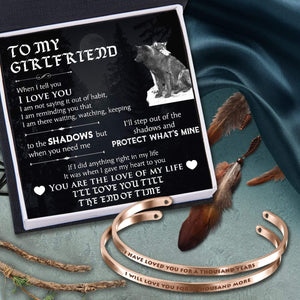 Couple Bracelets - Wolf Lovers - To My Girlfriend - You Are The Love Of My Life - Gbt13011