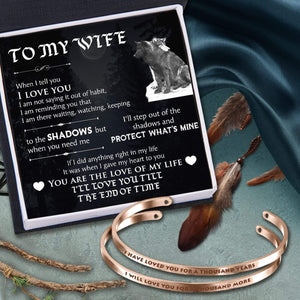 Couple Bracelets - Wolf Lovers - To My Wife - You Are The Love Of My Life - Gbt15010