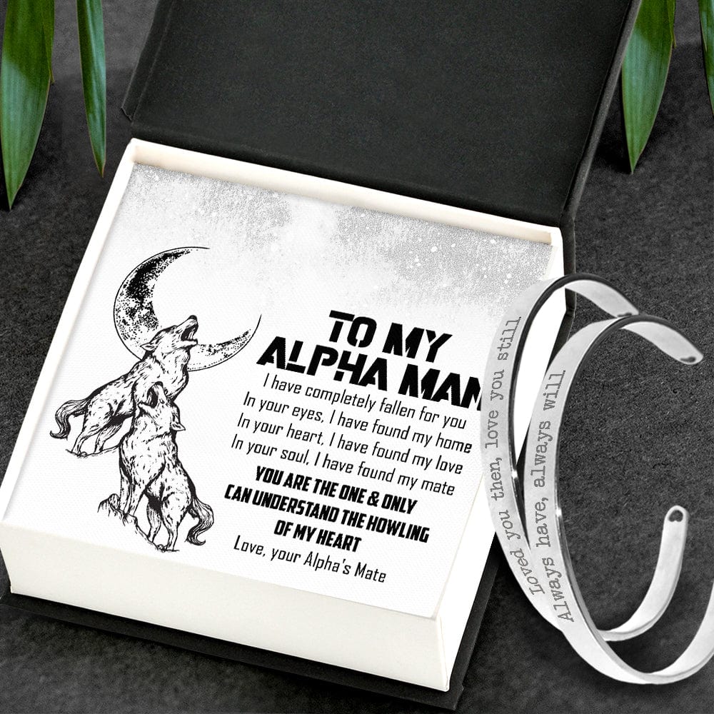 Couple Bracelets - Wolf - To My Alpha Man - I Have Completely Fallen For You - Gbt26047