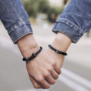 Couple Crown And Skull Bracelets - Beard - To My Bearded Man - I'll Be Your Backbone Whenever You Need Support - Gbu26014