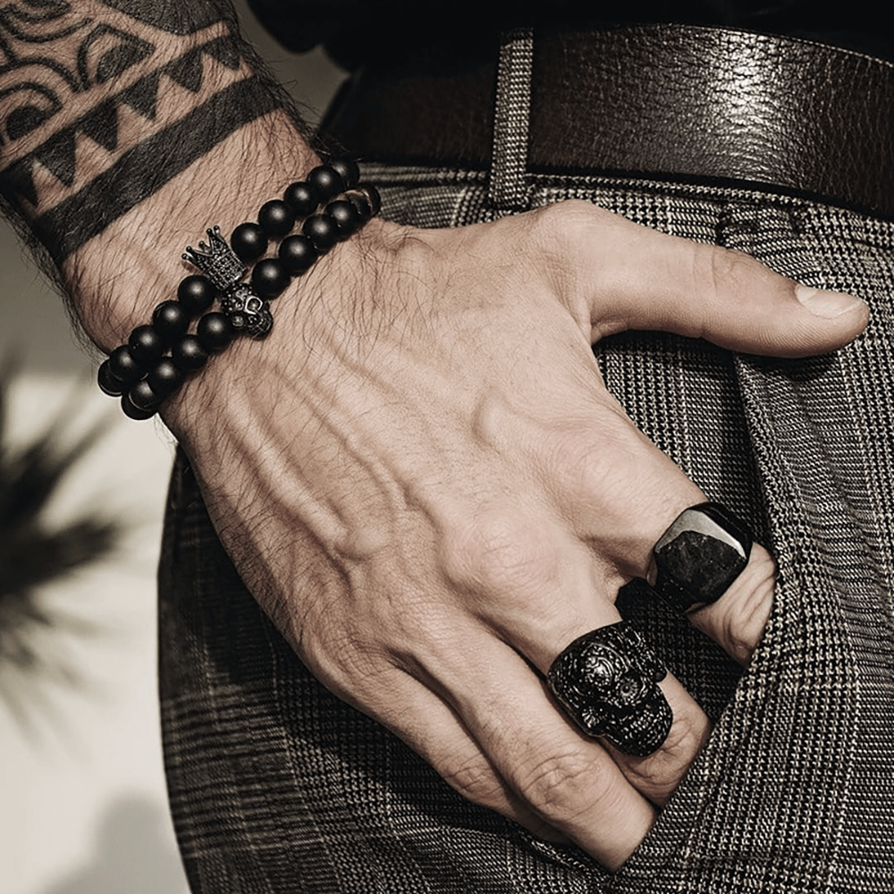 Couple Crown and Skull Bracelets - Skull - To My Daughter - I Love You - Gbu17001