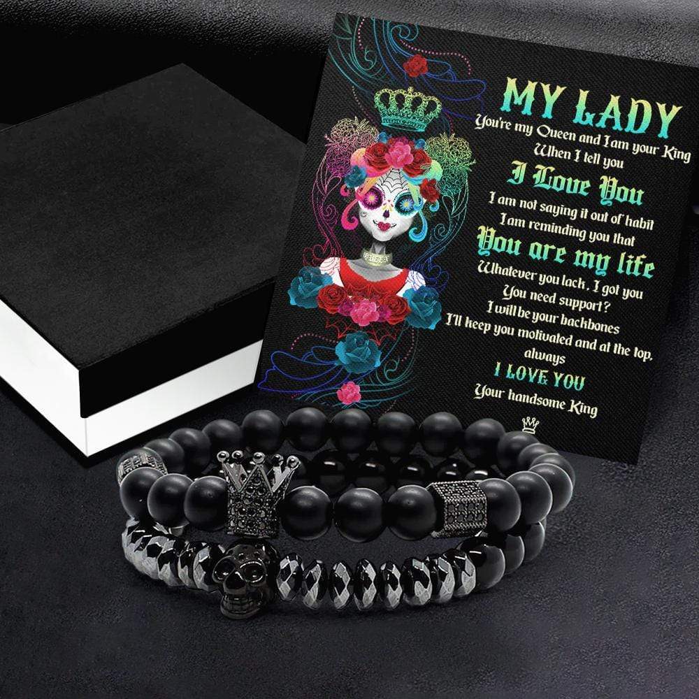 Ladies skull sale bracelet