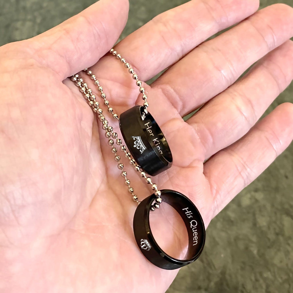 Couple Pendant Necklaces - Biker - To My Lady - I Love You - Gnw13051