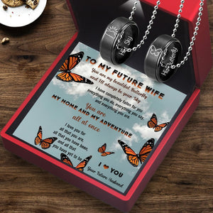 Couple Pendant Necklaces - Butterfly - To My Future Wife - I Love You For All That You Are - Gnw25022