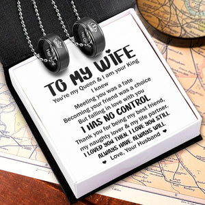 Couple Pendant Necklaces - Family - To My Wife - I Loved You Then - Gnw15038