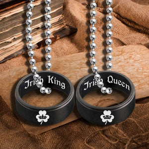Couple Pendant Necklaces - My Irish Queen - You Are My Life - Gnw13026