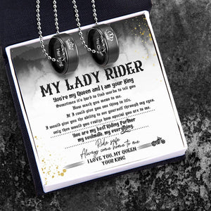 Couple Pendant Necklaces - My Lady Rider - You Are My Best Riding Partner - Gnw13038
