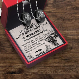 Couple Pendant Necklaces - Skull & Tattoo - To My Lady - You're The Best Thing - Gnw13040