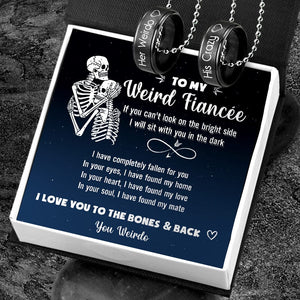 Couple Pendant Necklaces - Skull- To My Future Wife - I Love You To The Bones & Back - Gnw25024