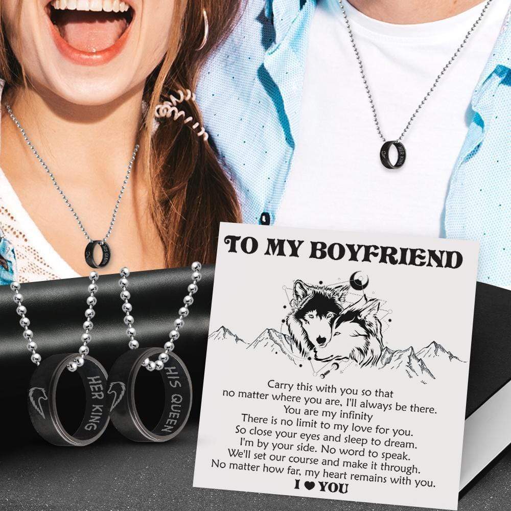Couple Pendant Necklaces - To My Boyfriend - You Are My Infinity - Gnw12010