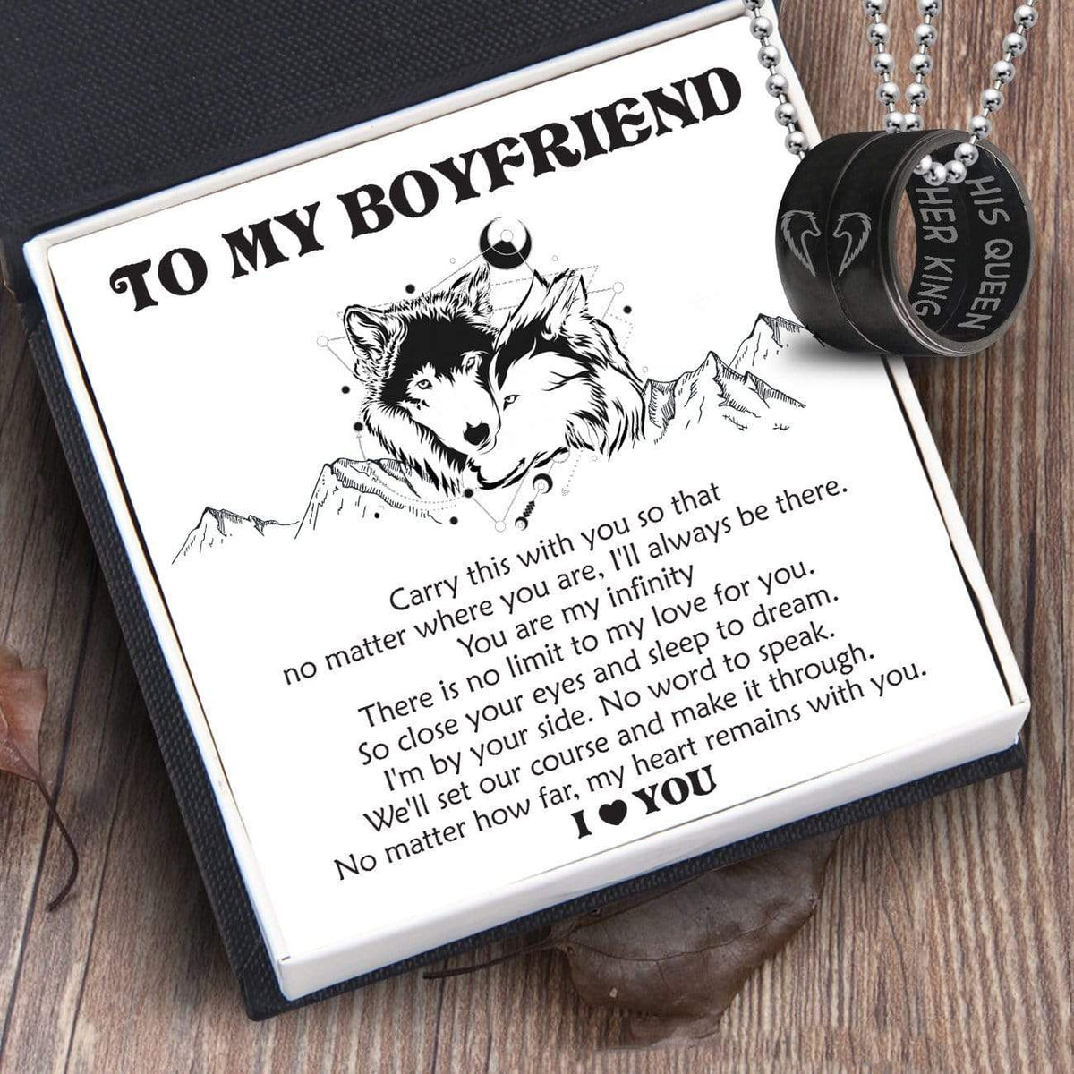 Couple Pendant Necklaces - To My Boyfriend - You Are My Infinity - Gnw12010