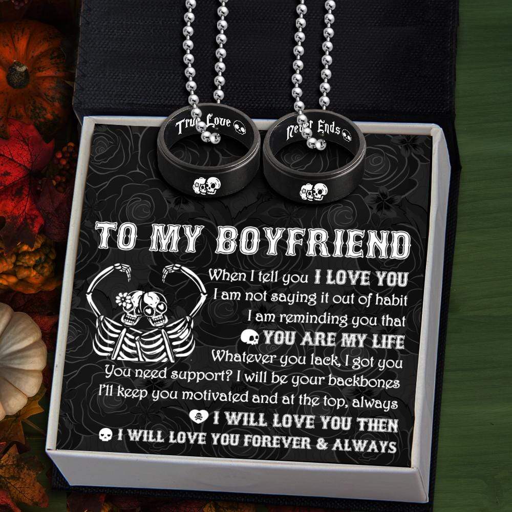 Couple Pendant Necklaces - To My Boyfriend - You Are My Life - Gnw12016