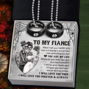 Couple Pendant Necklaces - To My Fianceé - I Will Love You Forever & Always - Gnw25020