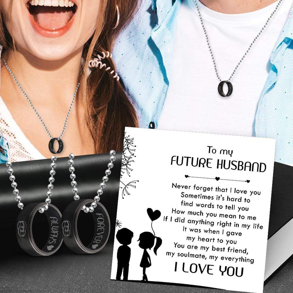 Couple Pendant Necklaces - To My Future Husband - I Love You - Gnw24014