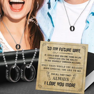 Couple Pendant Necklaces - To My Future Wife - If I Could Give You One Thing In Life - Gnw25008