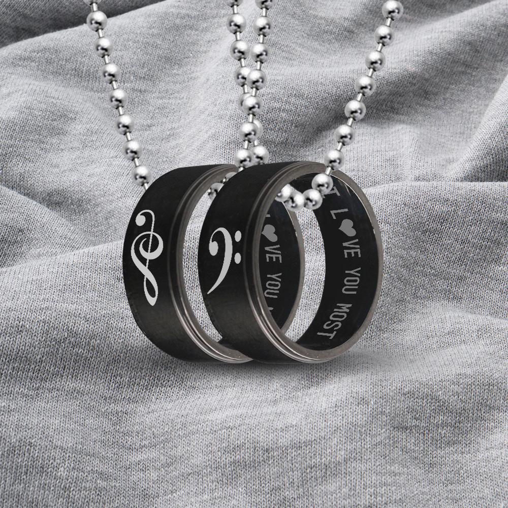 Couple Pendant Necklaces - To My Girlfriend - If I Could Give You One Thing In Life - Gnw13013