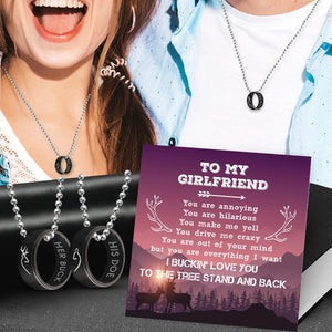 Couple Pendant Necklaces - To My Girlfriend - You Are Everything I Want - Gnw13021