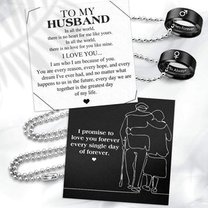 Couple Pendant Necklaces - To My Husband - Every Day We Are Together - Gnw14014