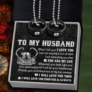 Couple Pendant Necklaces - To My Husband - You Are My Life - Gnw14015