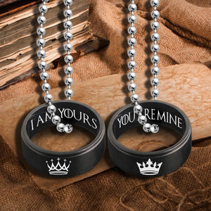 Couple Pendant Necklaces - To My Man - I Am Yours - You Are Mine - Gnw26034