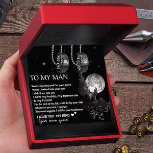 Couple Pendant Necklaces - To My Man - I Will Be By Your Side - Gnw26020