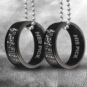 Couple Pendant Necklaces - To My Man - I Would Never Pick A Better Man - Gnw26022