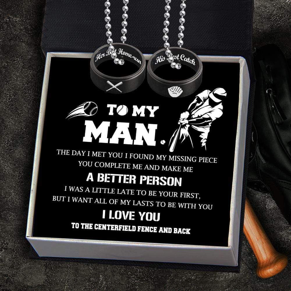 Couple Pendant Necklaces - To My Man - The Day I Met You I Found My Missing Piece - Gnw26047