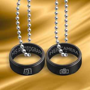 Couple Pendant Necklaces - To My Man - You Are My Camera And I Am Your Photograph - Gnw26023