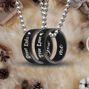 Couple Pendant Necklaces - To My Wife - All I Want For Christmas Is You - Gnw15026