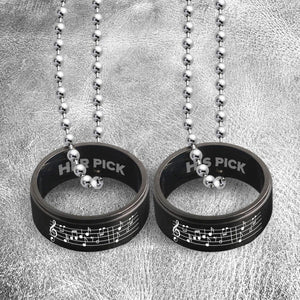 Couple Pendant Necklaces - To My Wife - I Would Never Pick A Better Half - Gnw15005