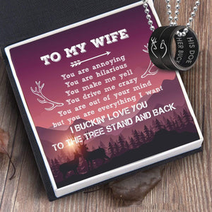 Couple Pendant Necklaces - To My Wife - You Are Everything I Want - Gnw15010