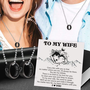 Couple Pendant Necklaces - To My Wife - You Are My Infinity - Gnw15012