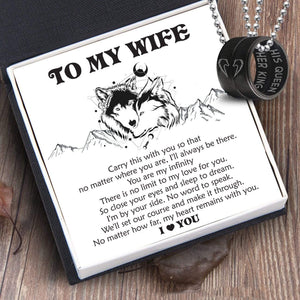 Couple Pendant Necklaces - To My Wife - You Are My Infinity - Gnw15012