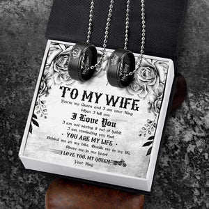 Couple Pendant Necklaces - To My Wife - You Are My Life - Gnw15030