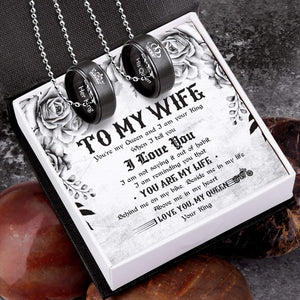 Couple Pendant Necklaces - To My Wife - You Are My Life - Gnw15030