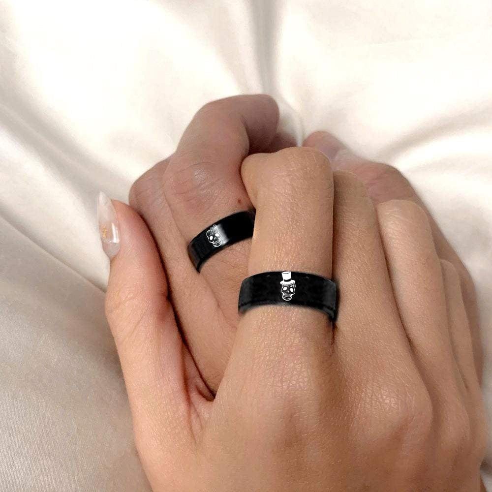 Couple Ring - Skull - To My Future Husband - I Love You With My Whole Heart - Grlc24001
