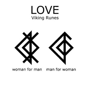 Couple Ring - Viking - My Viking Man - I Love You To Valhalla And Back - Grlc26001