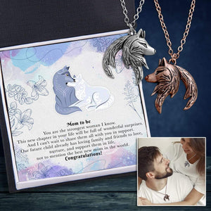 Couple Wolf Pendant Necklaces - To My Wife - You Are The Strongest Woman I Know - Gnbd15006