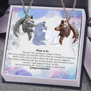 Couple Wolf Pendant Necklaces - To My Wife - You Are The Strongest Woman I Know - Gnbd15006
