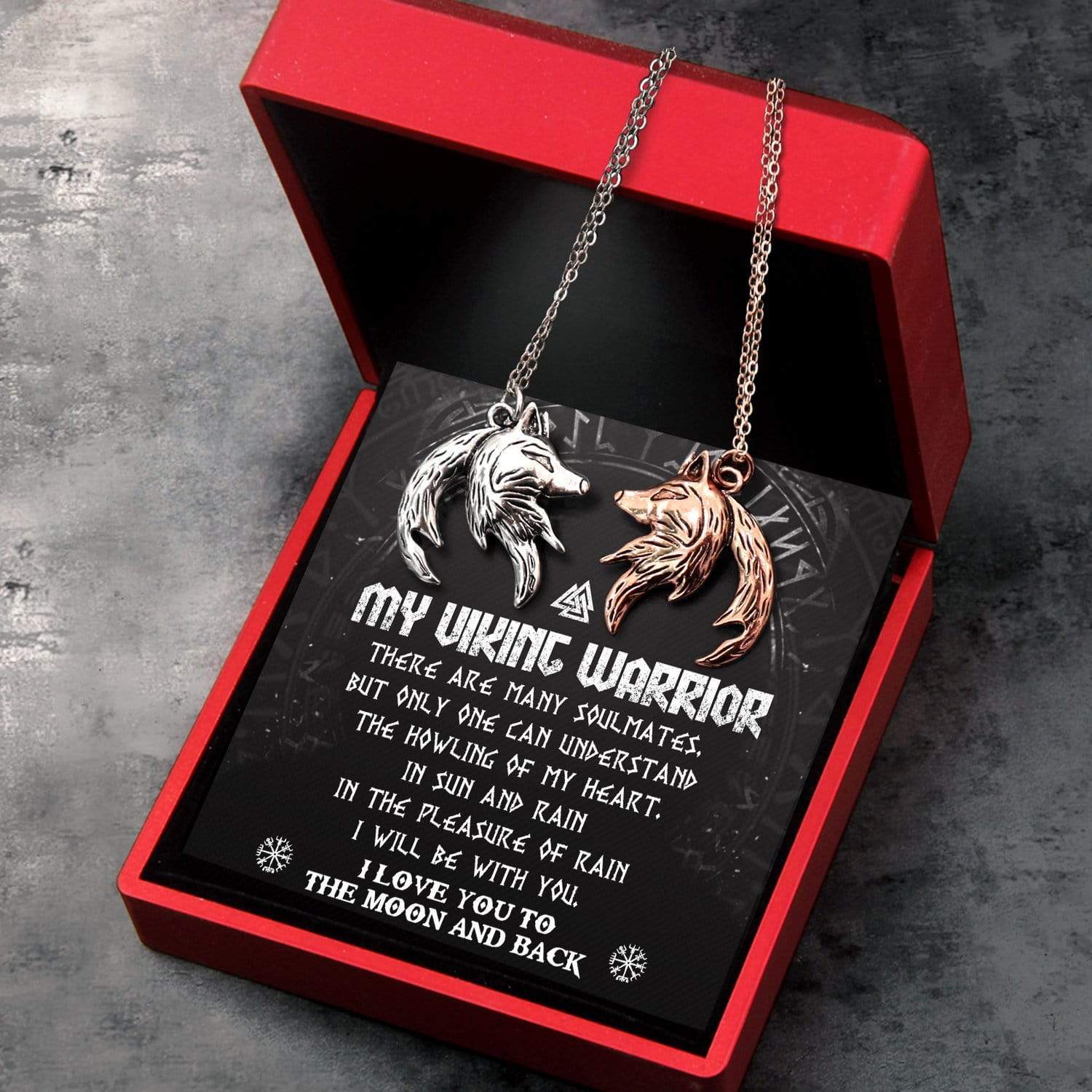 Unleash Your Inner Warrior with the Engraved Viking Wolf Fang Necklace -  Tap into Ancient Wisdom and Courage Shop Now!