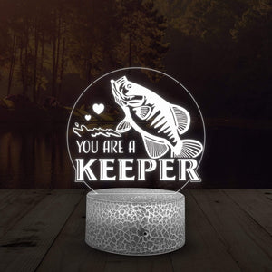 Crappie Fish Led Light - Crappie Fishing Gift - To My Man - You Are A Keeper -  Glca26048