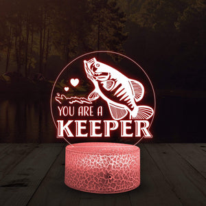 Crappie Fish Led Light - Crappie Fishing Gift - To My Man - You Are A Keeper -  Glca26048