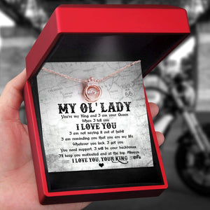Crown Necklace - Biker - To My Ol' Lady - You Are My Life - Gnzq13004