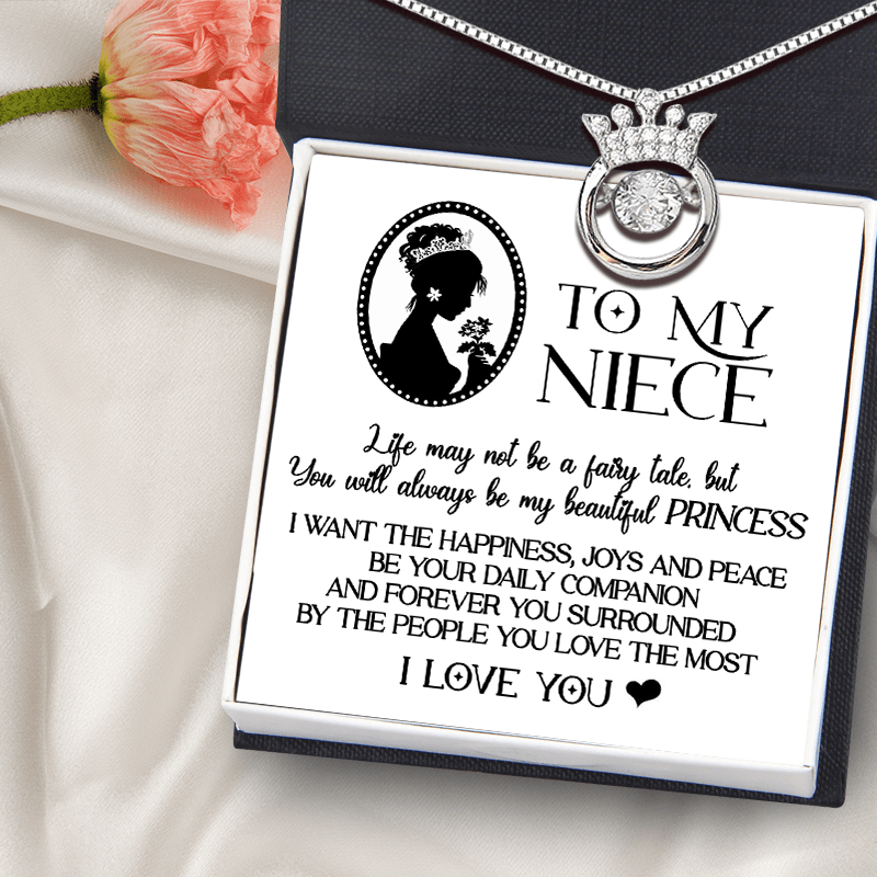 Crown Necklace - Family - To My Niece - You Will Always Be My Beautiful Princess - Gnzq28008