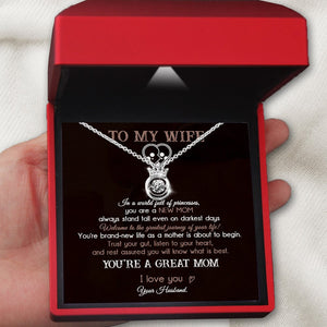 Crown Necklace - Skull - To My Wife - You Are A Great Mom - Gnzq15005