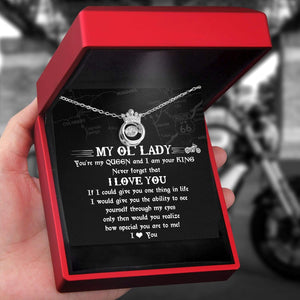 Crown Necklace - Viking - To My Ol' Lady - I Love You - Gnzq13003