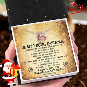 Crown Necklace - Viking - To My Viking Queen - You Are My Gorgeous Viking Queen - Gnzq13002