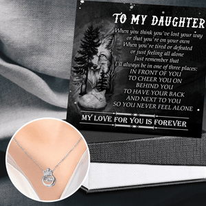 Crown Necklace - Wolf - To My Daughter - My Love For You Is Forever - Gnzq17007