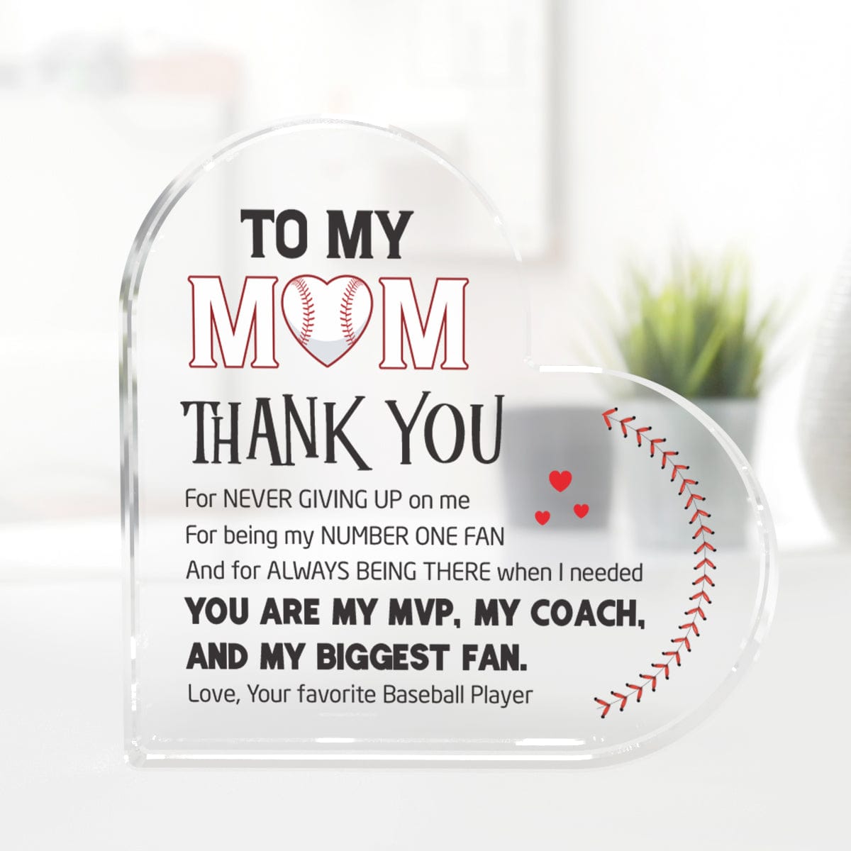 Crystal Plague - Baseball - To My Mom - Thank You For Always Being There When I Needed - Gznf19003