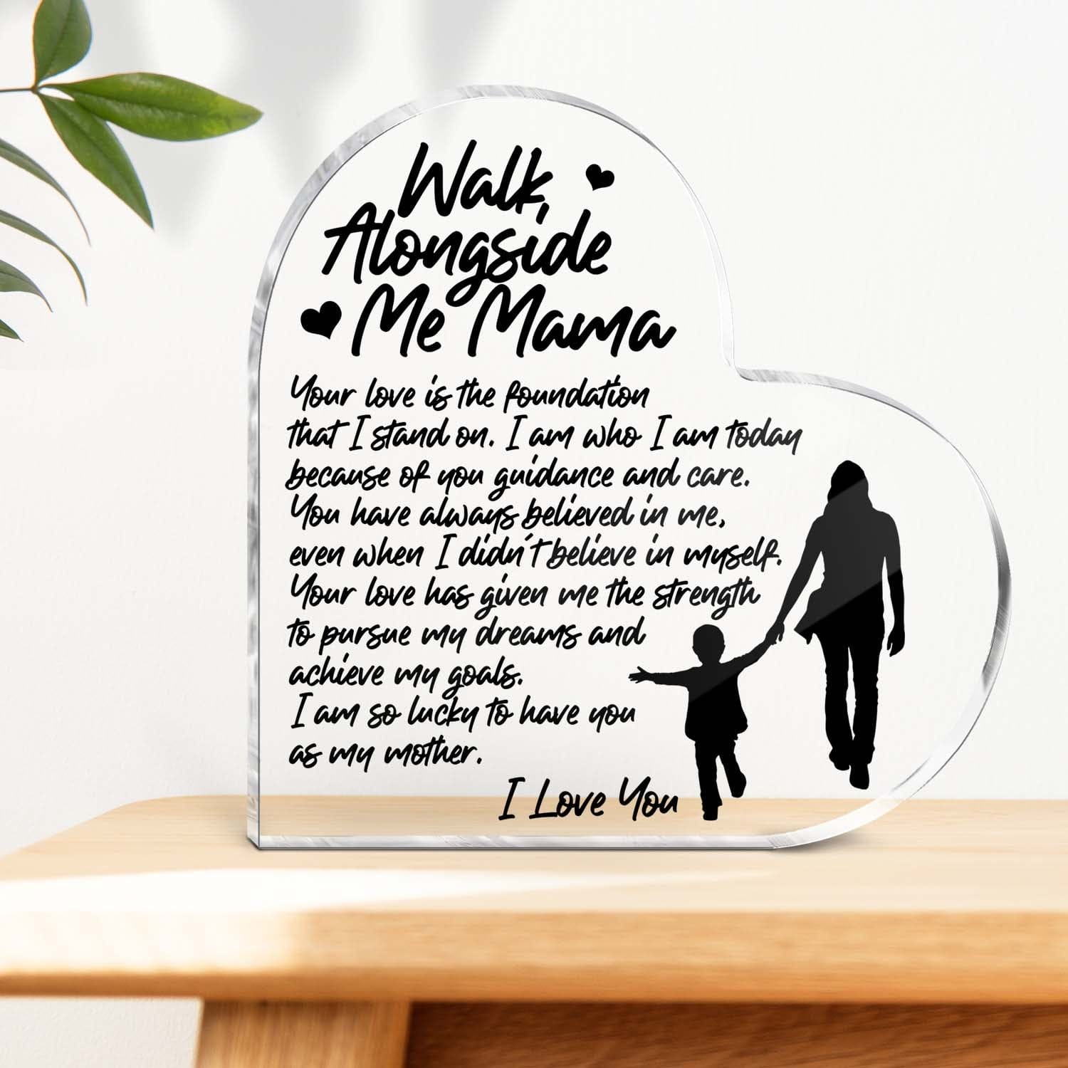 Crystal Plaque - Family - To My Mom - I Am So Lucky To Have You As My Mother - Gznf19041